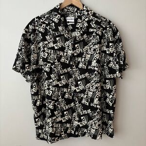 Target Pride Shirt XL Button Down‎ Top LGBTQIA+ Short Sleeve Collar Black White